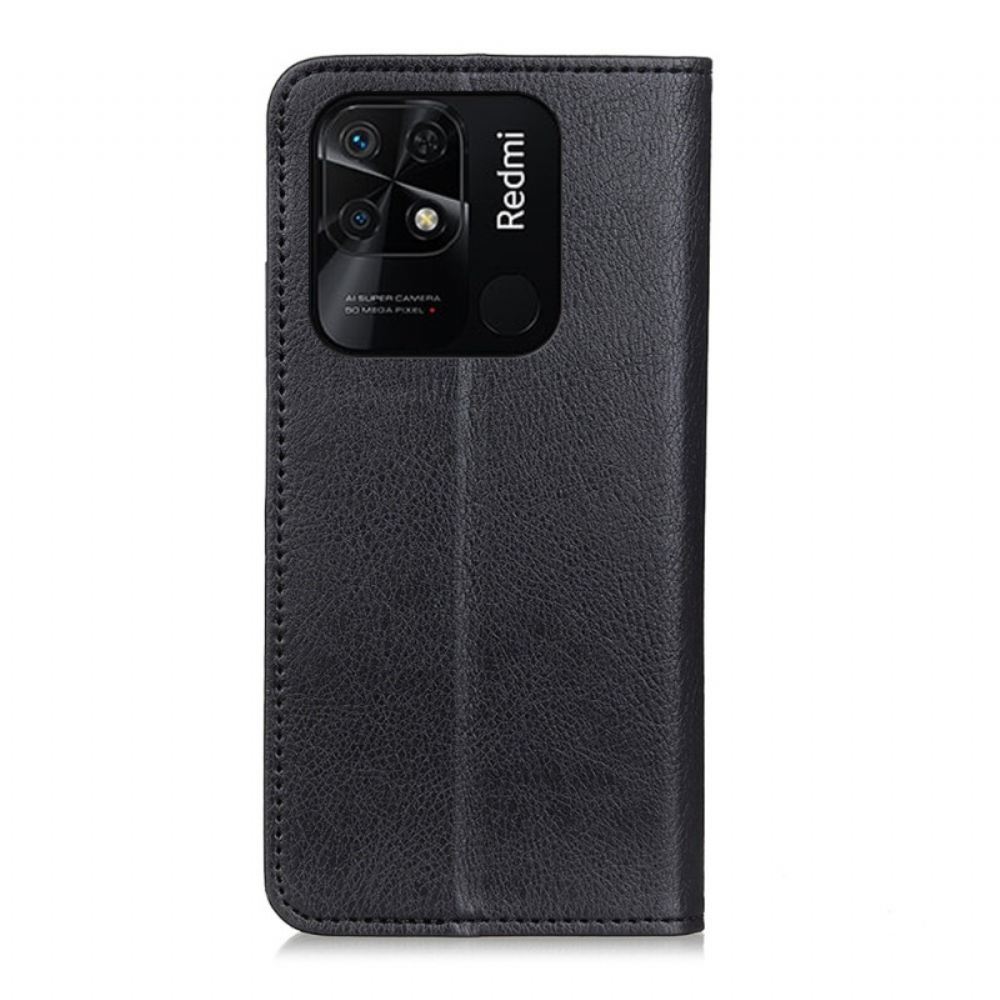 Kryty Na Mobil Na Xiaomi Redmi 10C Flipové Pouzdro Textura Štípané Kůže Z Liči