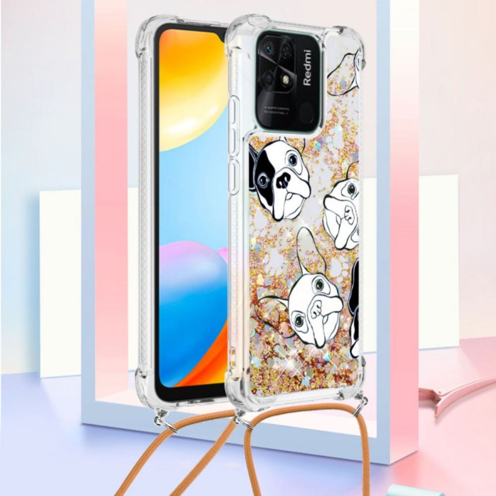 Kryty Na Mobil Na Xiaomi Redmi 10C Na Lana Šňůrka Na Psí Flitry