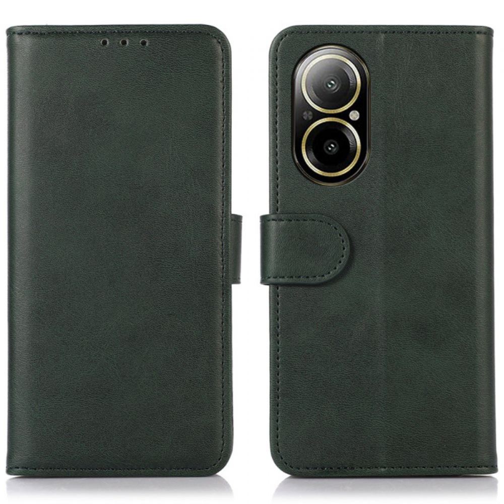 Kožený Kryt Na Realme C67 Klasická Umělá Kůže