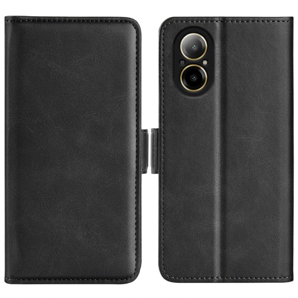 Kožený Kryt Realme C67 Dvojitá Spona