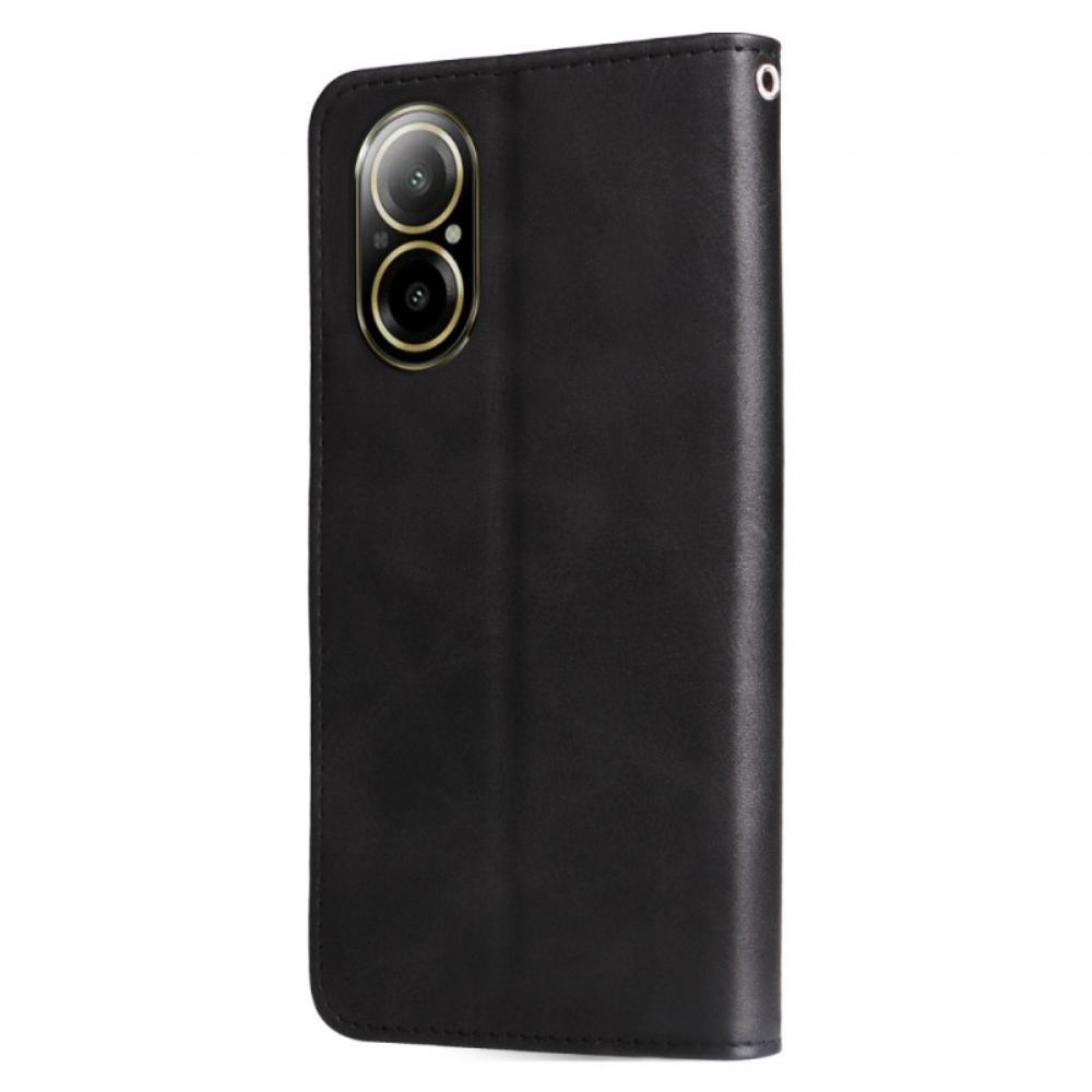 Kožený Kryt Realme C67 Přední Peněženka Na Mince