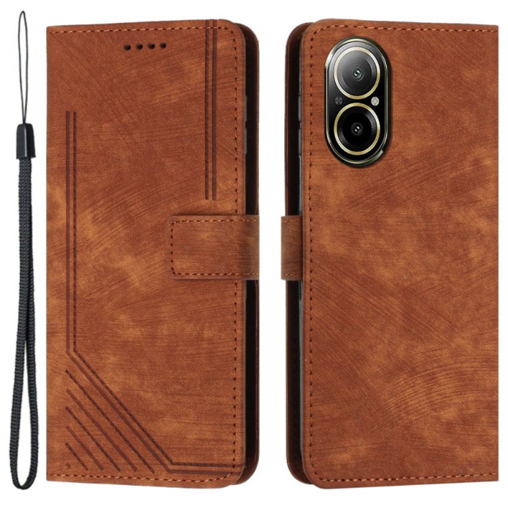 Kožený Kryt Realme C67 Retro Design