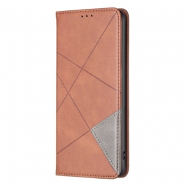 Kožené Pouzdro Folio Na Realme C53 Geometrický Vzor