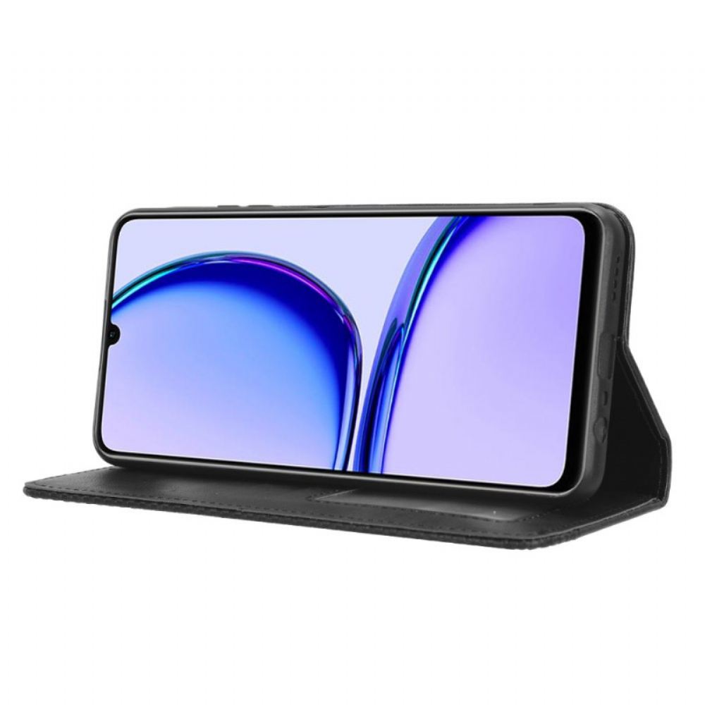 Kožené Pouzdro Folio Realme C53 Vintage Styl