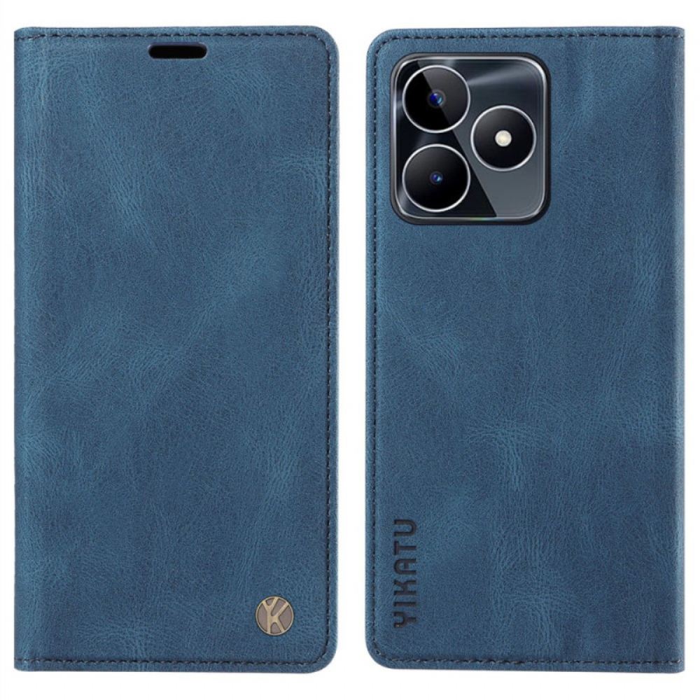 Kožené Pouzdro Realme C53 Kryty Na Mobil Yikatu