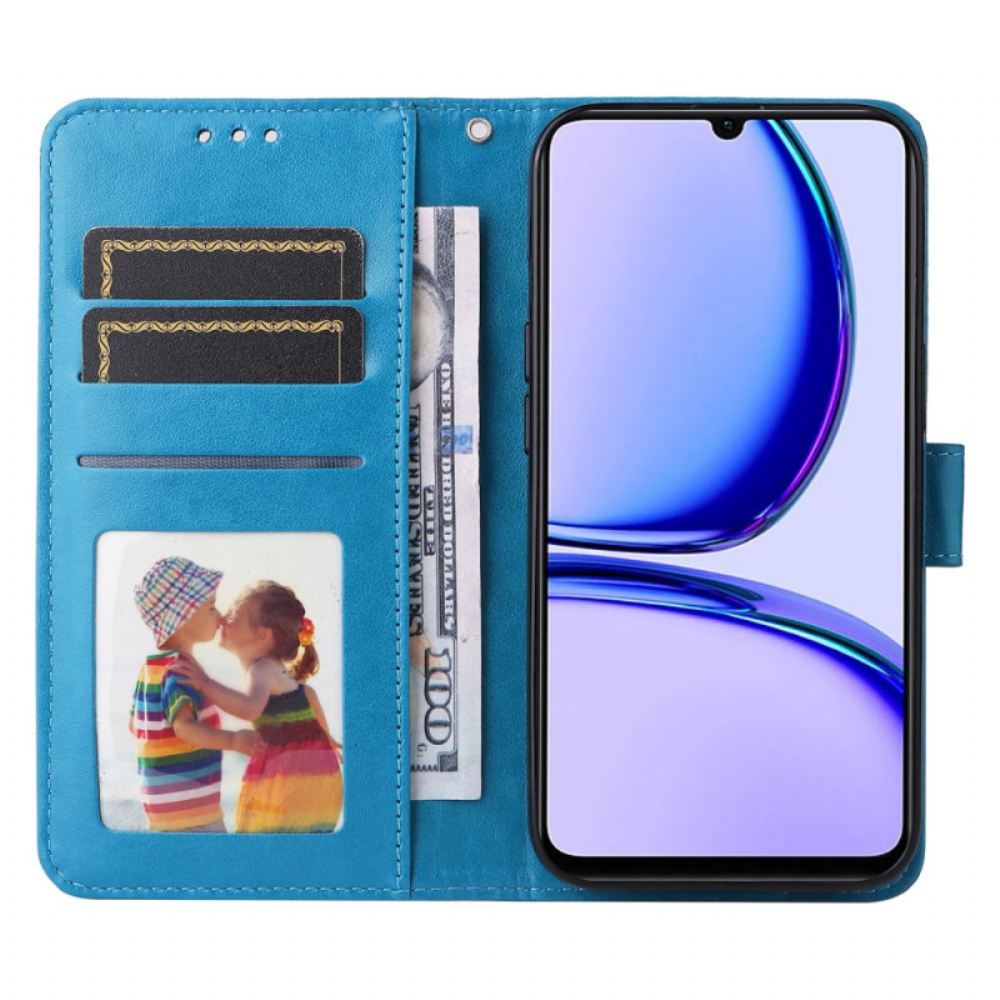 Kožený Kryt Realme C53 Mandala S Popruhem