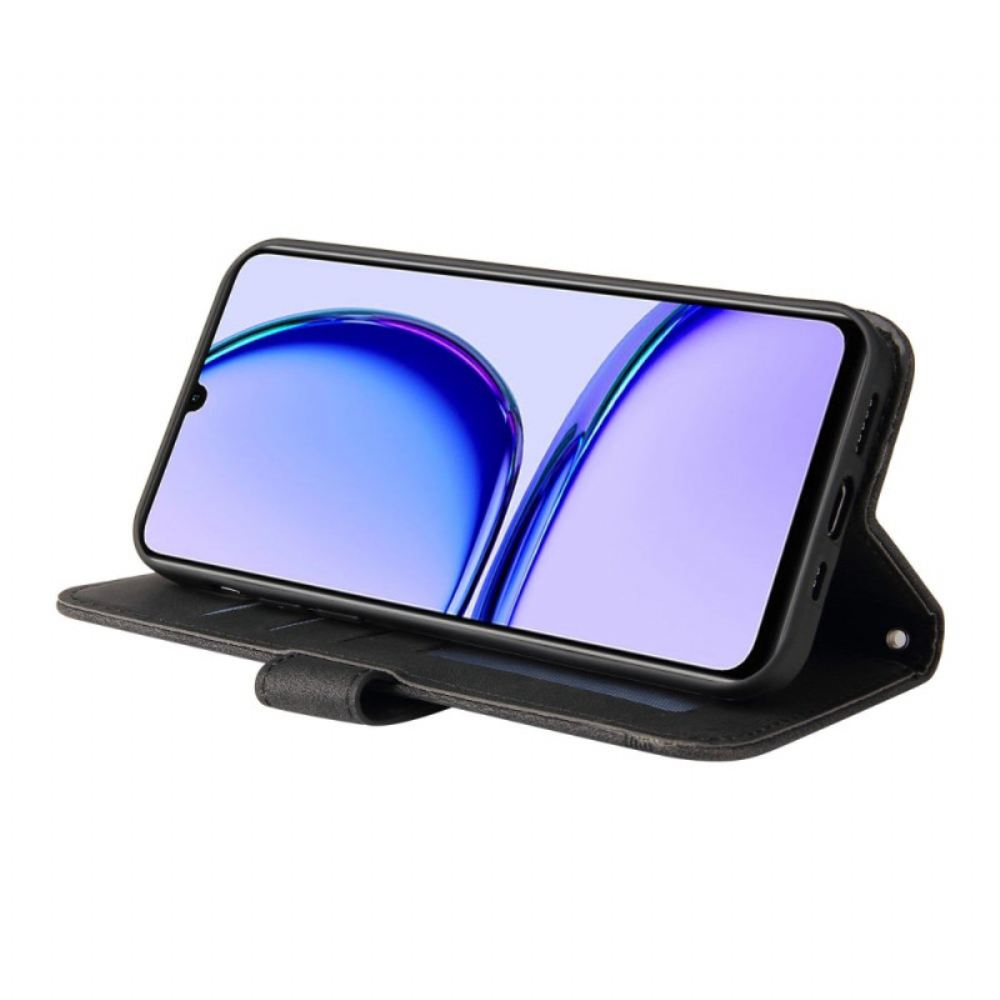 Kožený Kryt Realme C53 Nýt S Popruhem