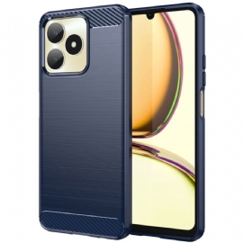 Kryt Realme C53 Kryty Na Mobil Kartáčované Uhlíkové Vlákno