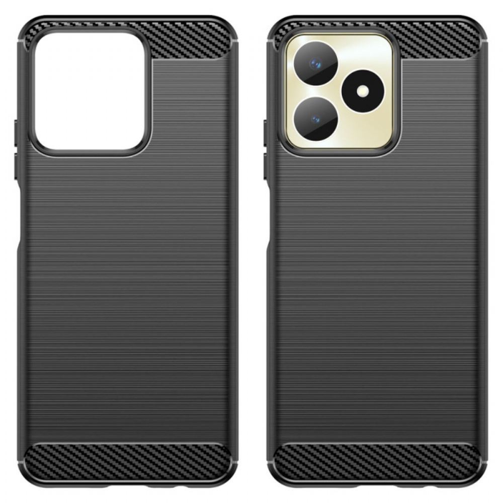 Kryt Realme C53 Kryty Na Mobil Kartáčované Uhlíkové Vlákno