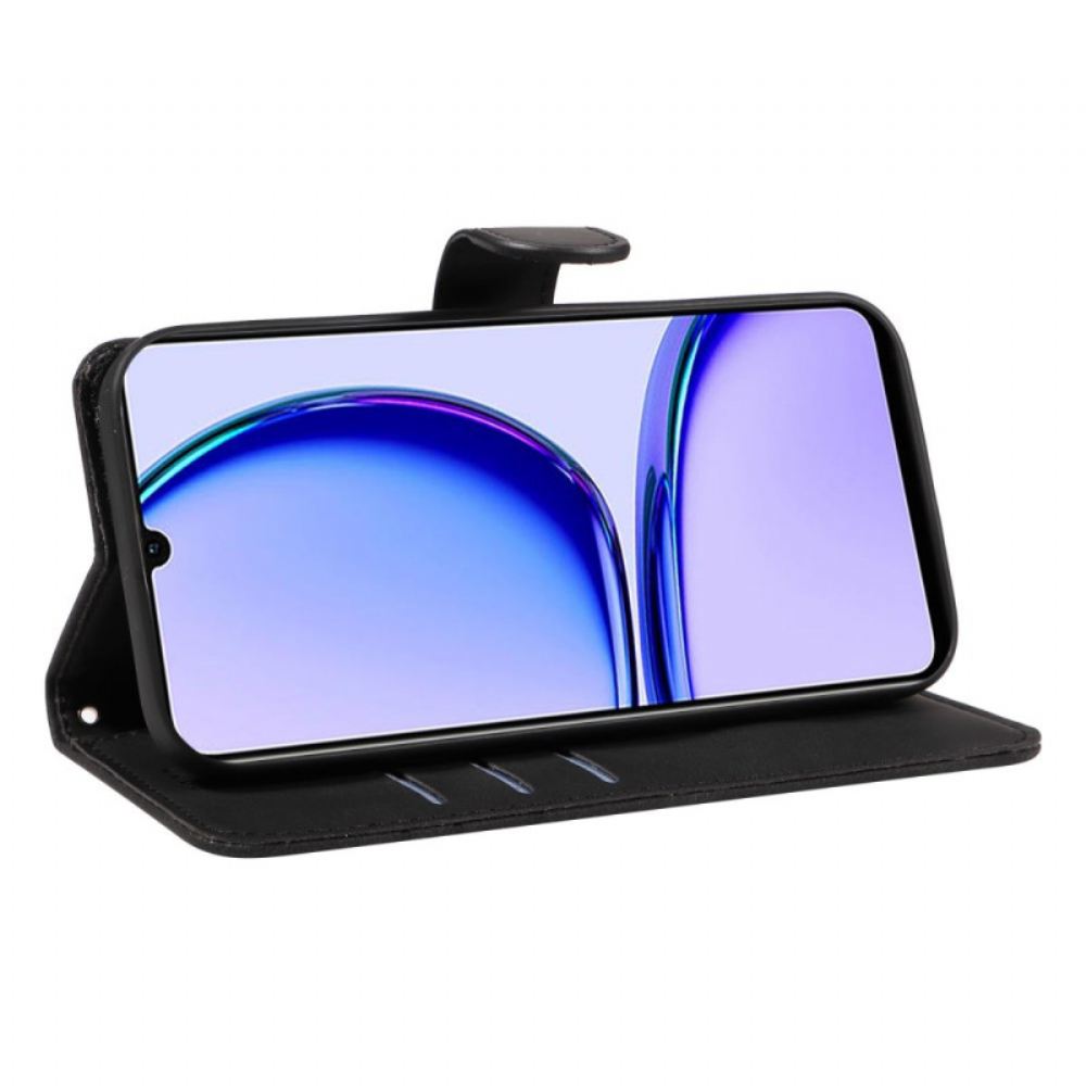 Peněženková Pouzdra Realme C53 Kryty Na Mobil Vlnité Linie