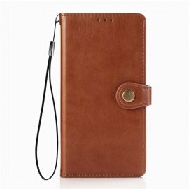 Flipové Pouzdro Na Xiaomi Redmi 9T Umělá Kůže A Vintage Spona