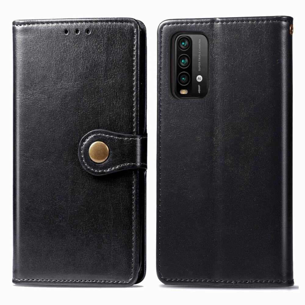 Flipové Pouzdro Na Xiaomi Redmi 9T Umělá Kůže A Vintage Spona