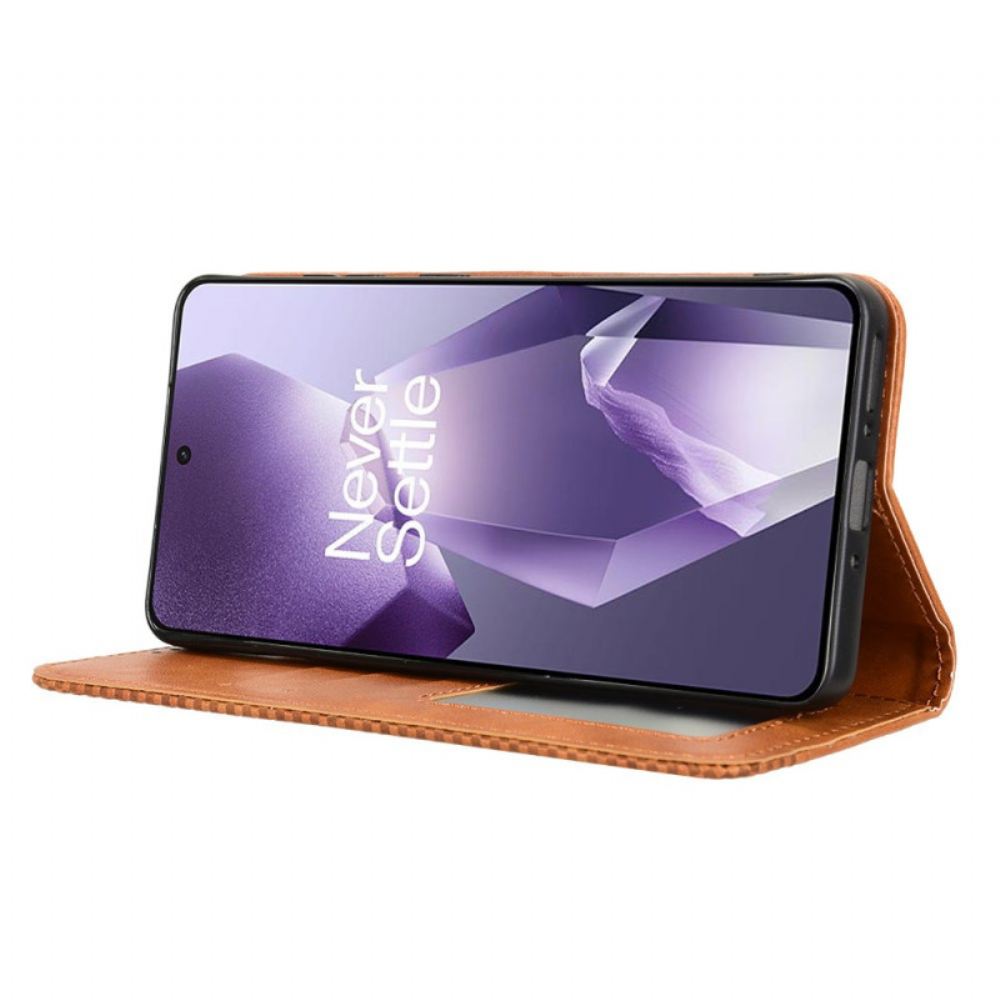 Kožené Pouzdro Folio Na Oneplus 13r Vintage Okraj