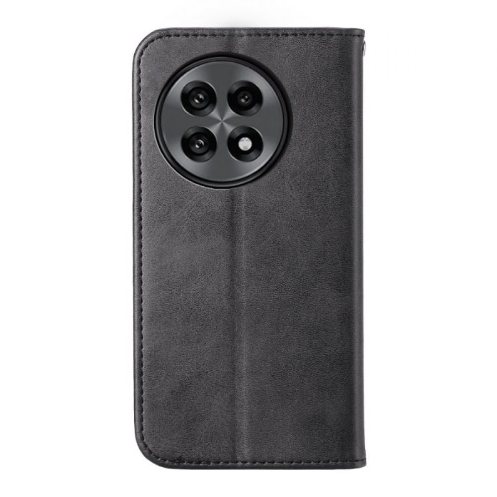 Kožené Pouzdro Folio Oneplus 13r Řemínek S Diamantovým Vzorem