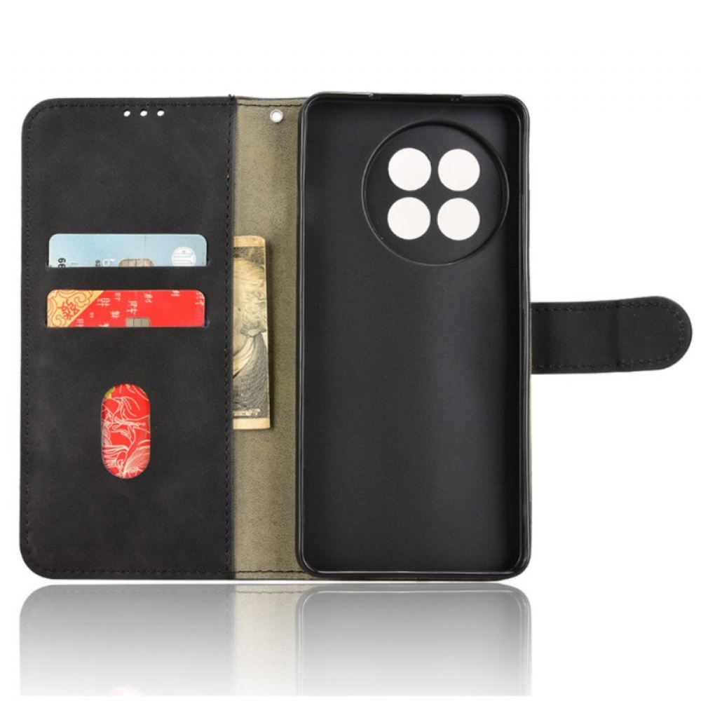 Kožený Kryt Na Oneplus 13r Semiš Styl