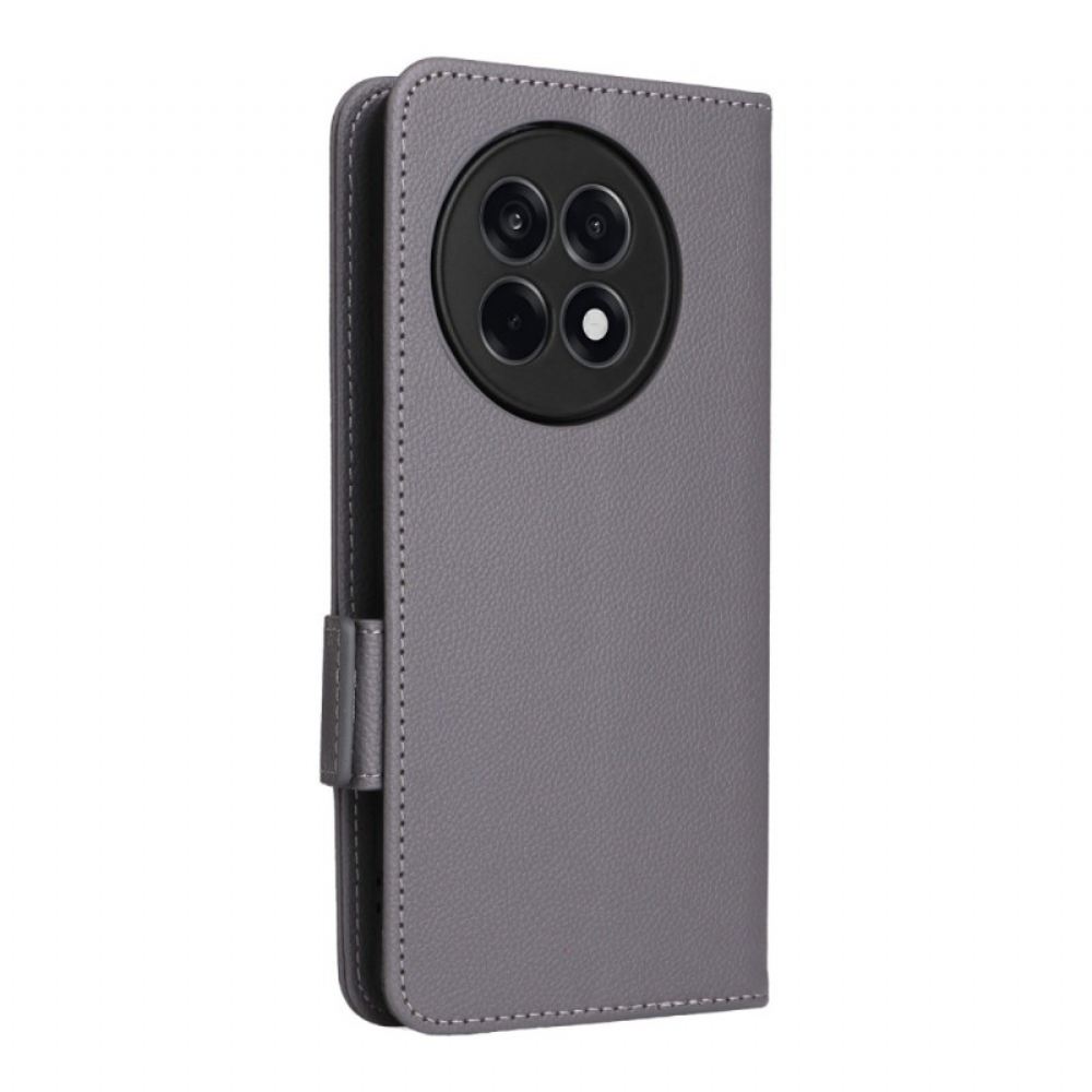 Kožený Kryt Na Oneplus 13r Textura Liči S Popruhem