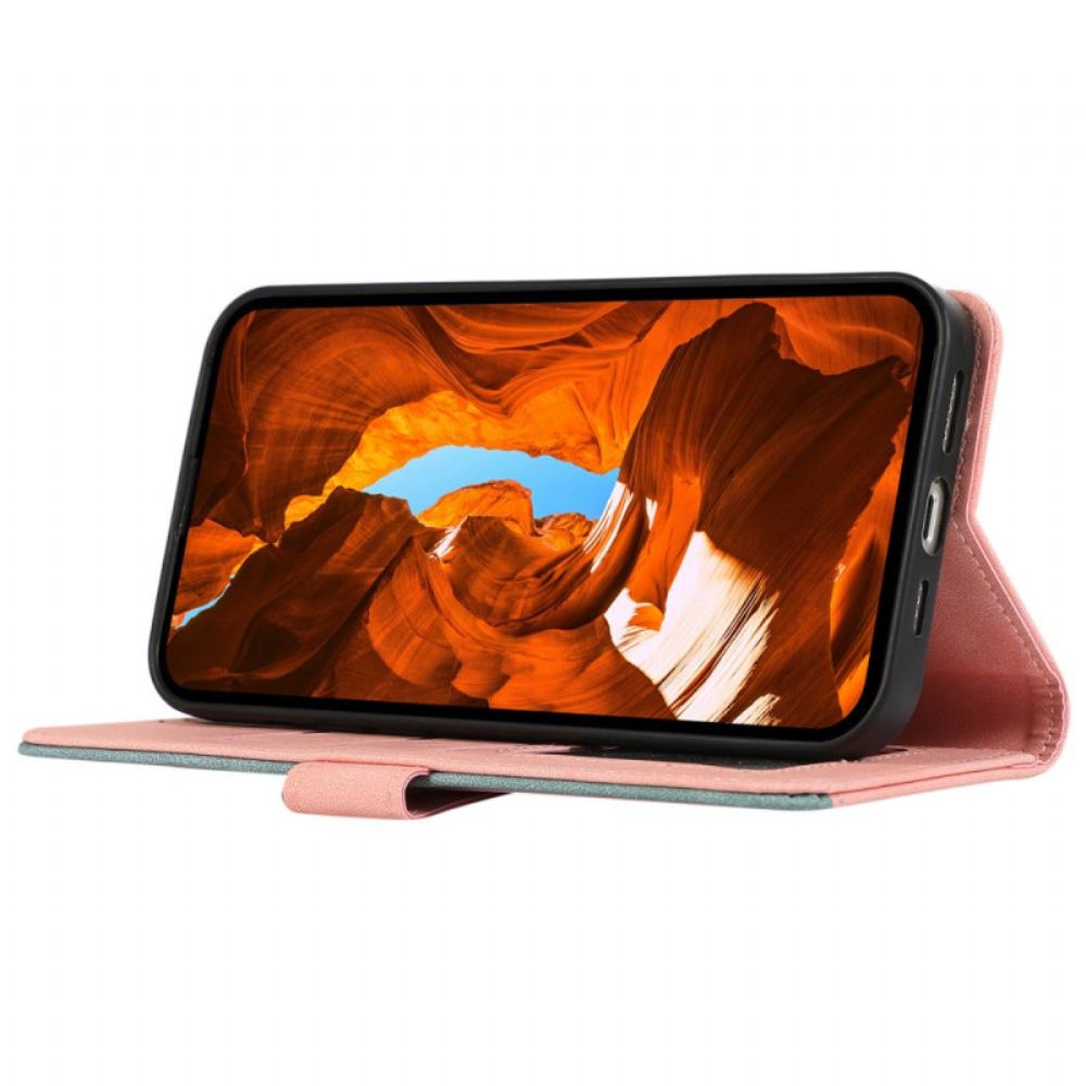 Kožený Kryt Oneplus 13r Dvoubarevný Abeel