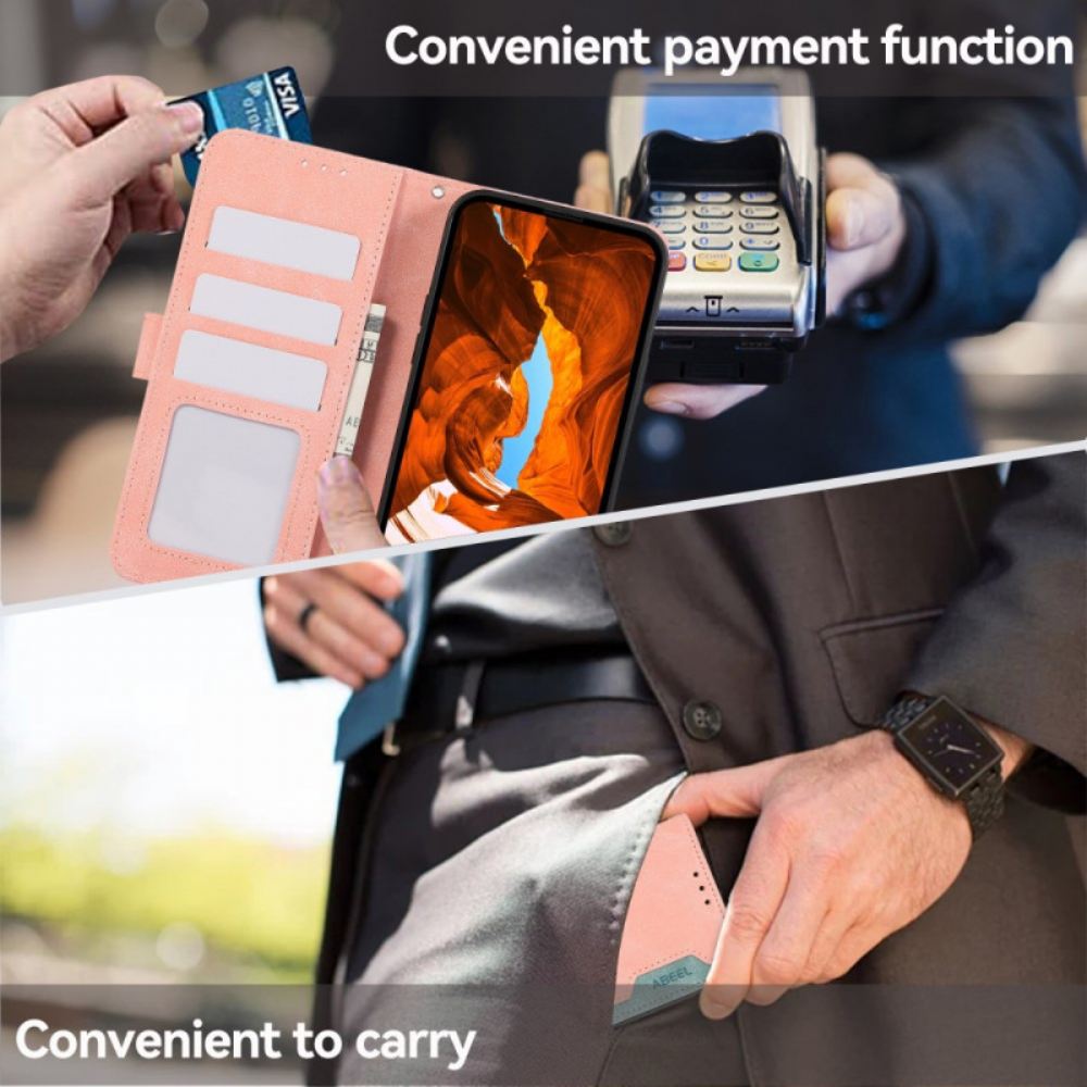 Kožený Kryt Oneplus 13r Dvoubarevný Abeel