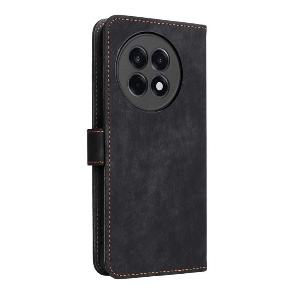 Kožený Kryt Oneplus 13r Kožený Efekt S Rfid Blokováním A Popruhem