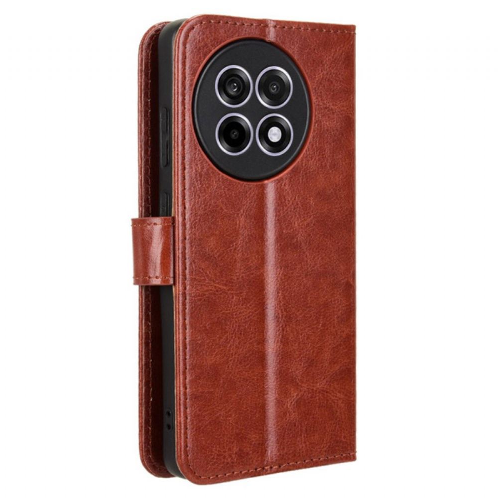 Kožený Kryt Oneplus 13r Okázalá Umělá Kůže