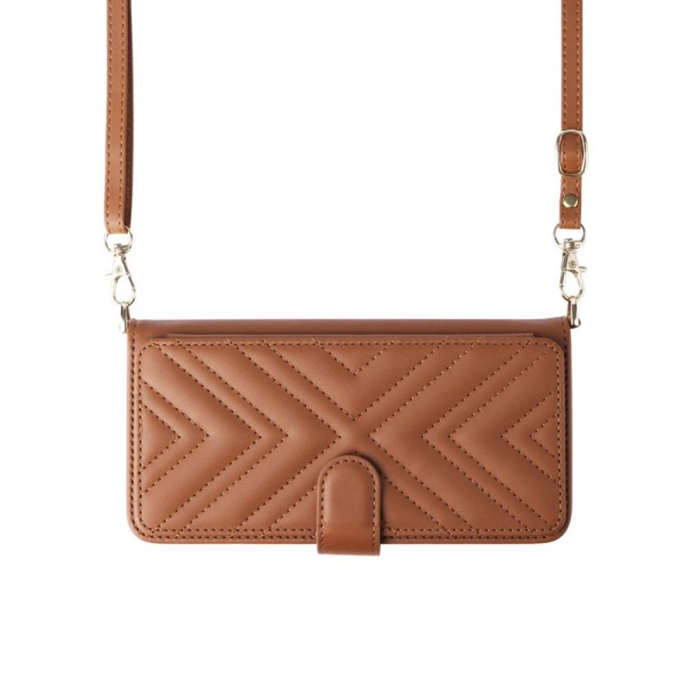 Kožený Kryt Oneplus 13r Stylová S Popruhem A Ramenním Popruhem