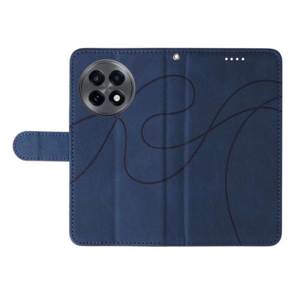 Kožený Kryt Oneplus 13r Vlnité Linie