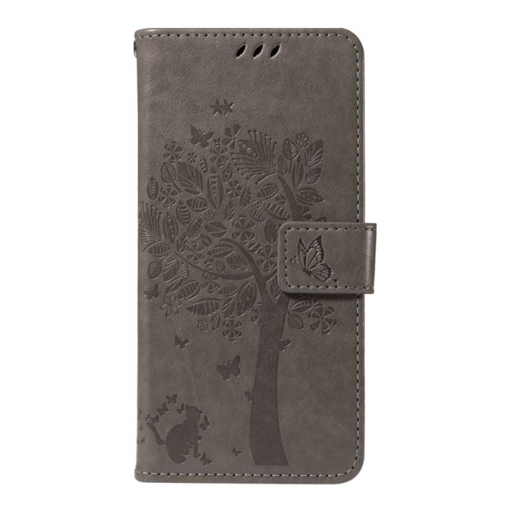 Peněženková Pouzdra Oneplus 13r Kryty Na Mobil Strom A Kočka