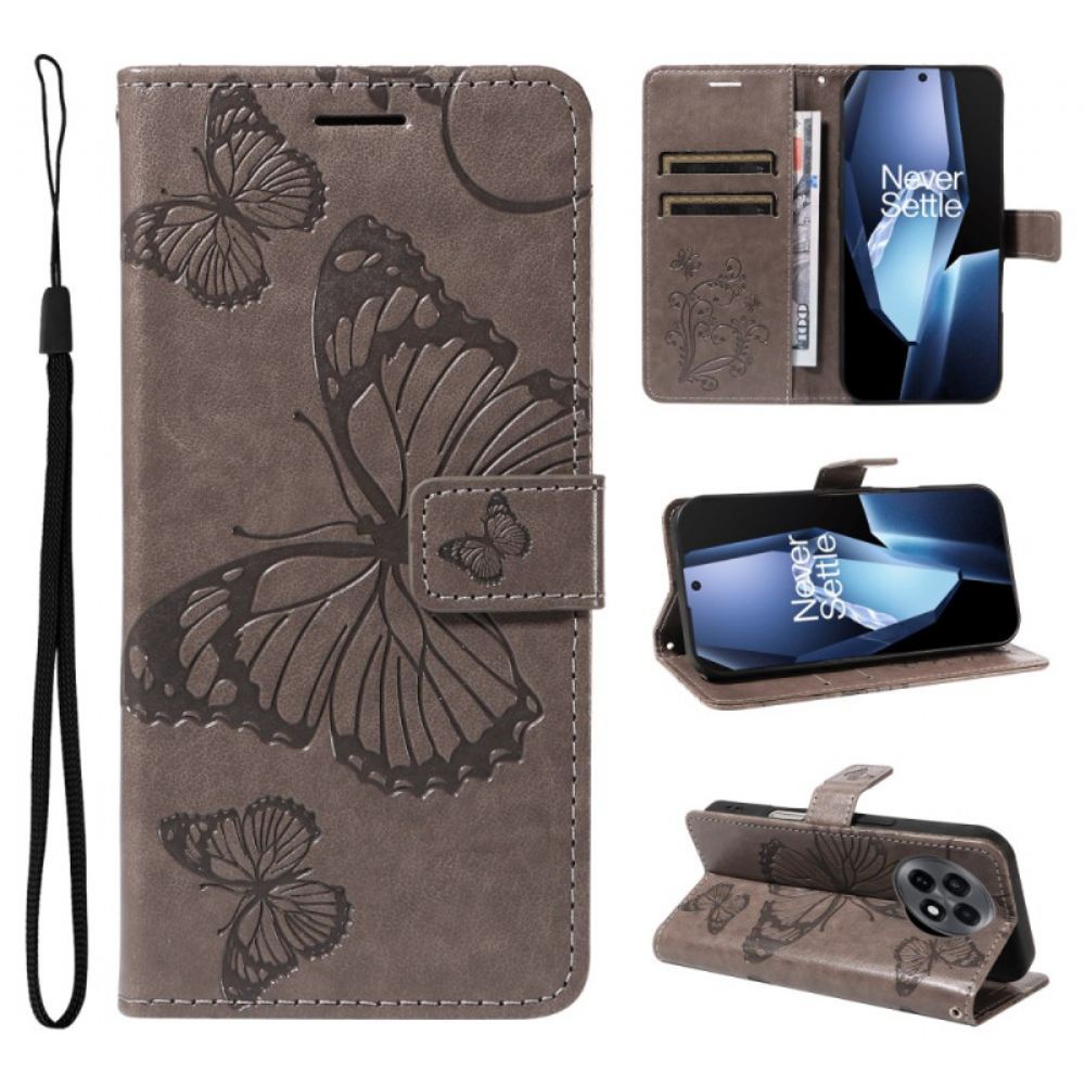 Peněženková Pouzdra Oneplus 13r Obří Motýli