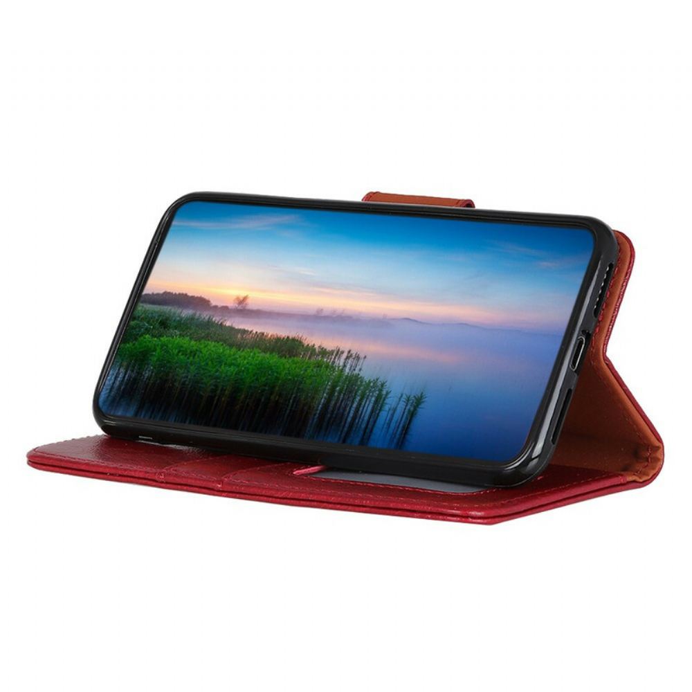 Flipové Pouzdro Na OnePlus Nord N10 Dělená Kůže Nappa