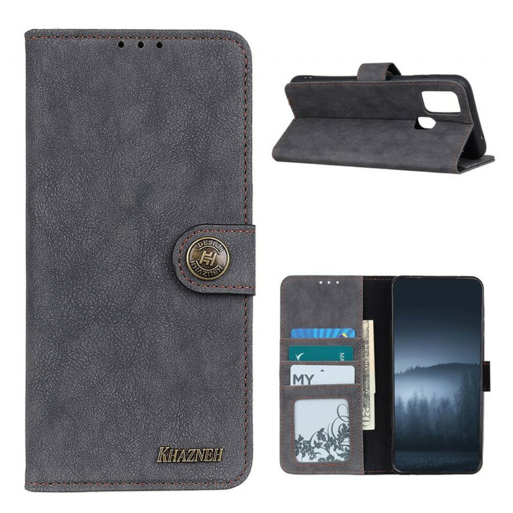 Flipové Pouzdro Na OnePlus Nord N10 Khazneh Retro Štípaná Kůže