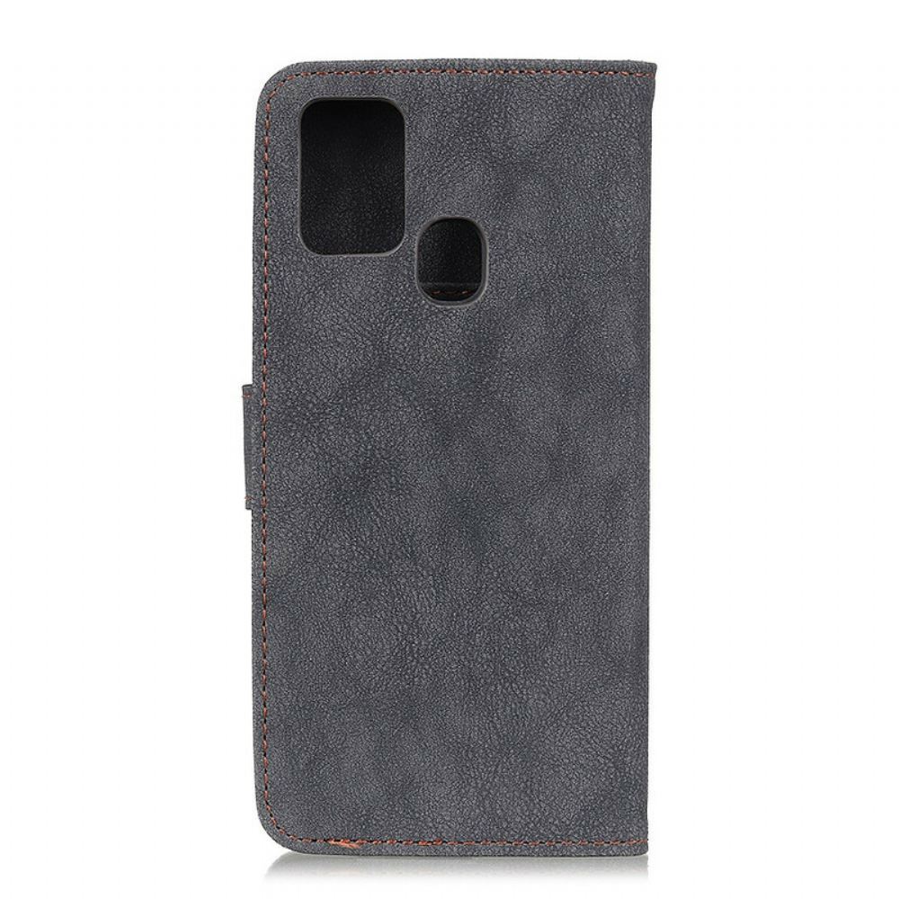 Flipové Pouzdro Na OnePlus Nord N10 Khazneh Retro Štípaná Kůže