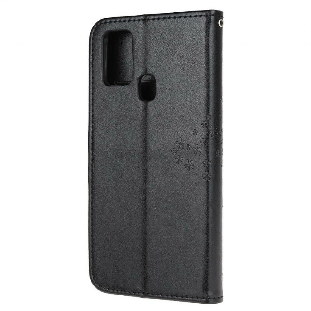 Flipové Pouzdro Na OnePlus Nord N10 Na Lana Strom A Sovy