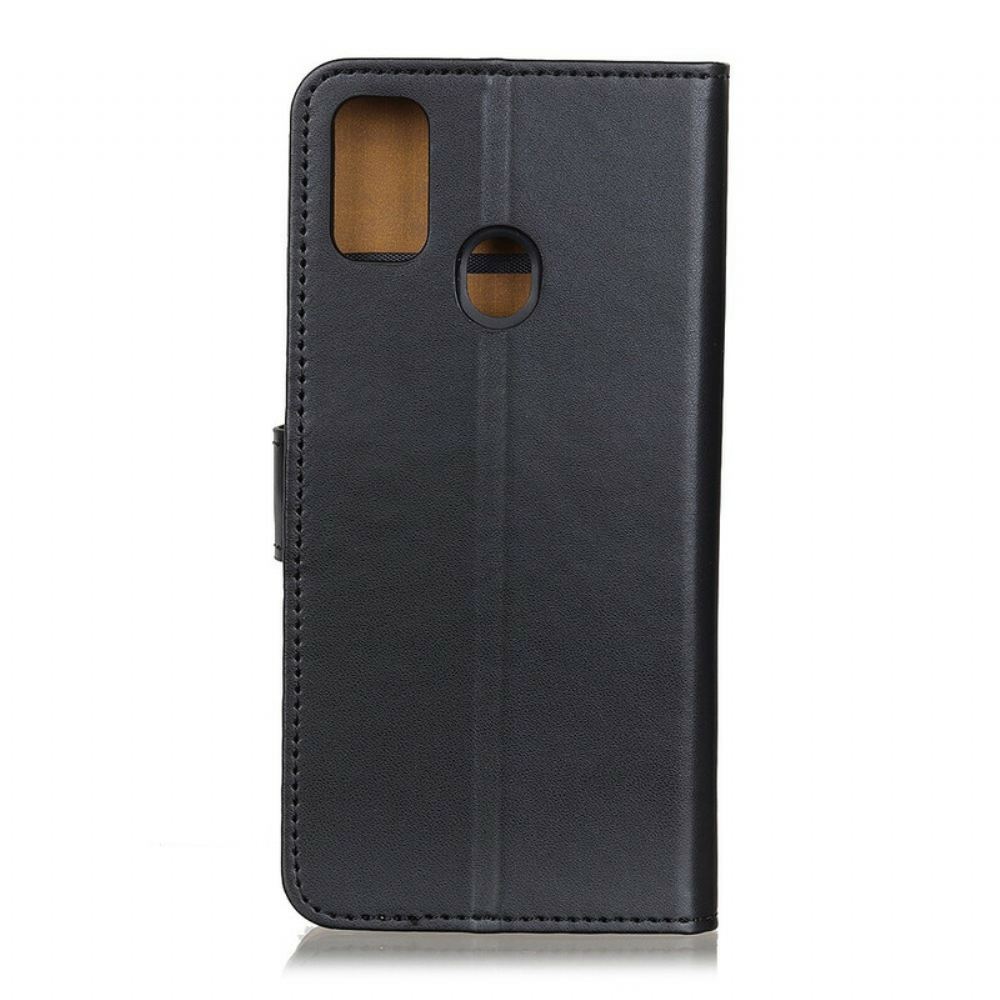 Flipové Pouzdro Na OnePlus Nord N10 Obyčejná Umělá Kůže