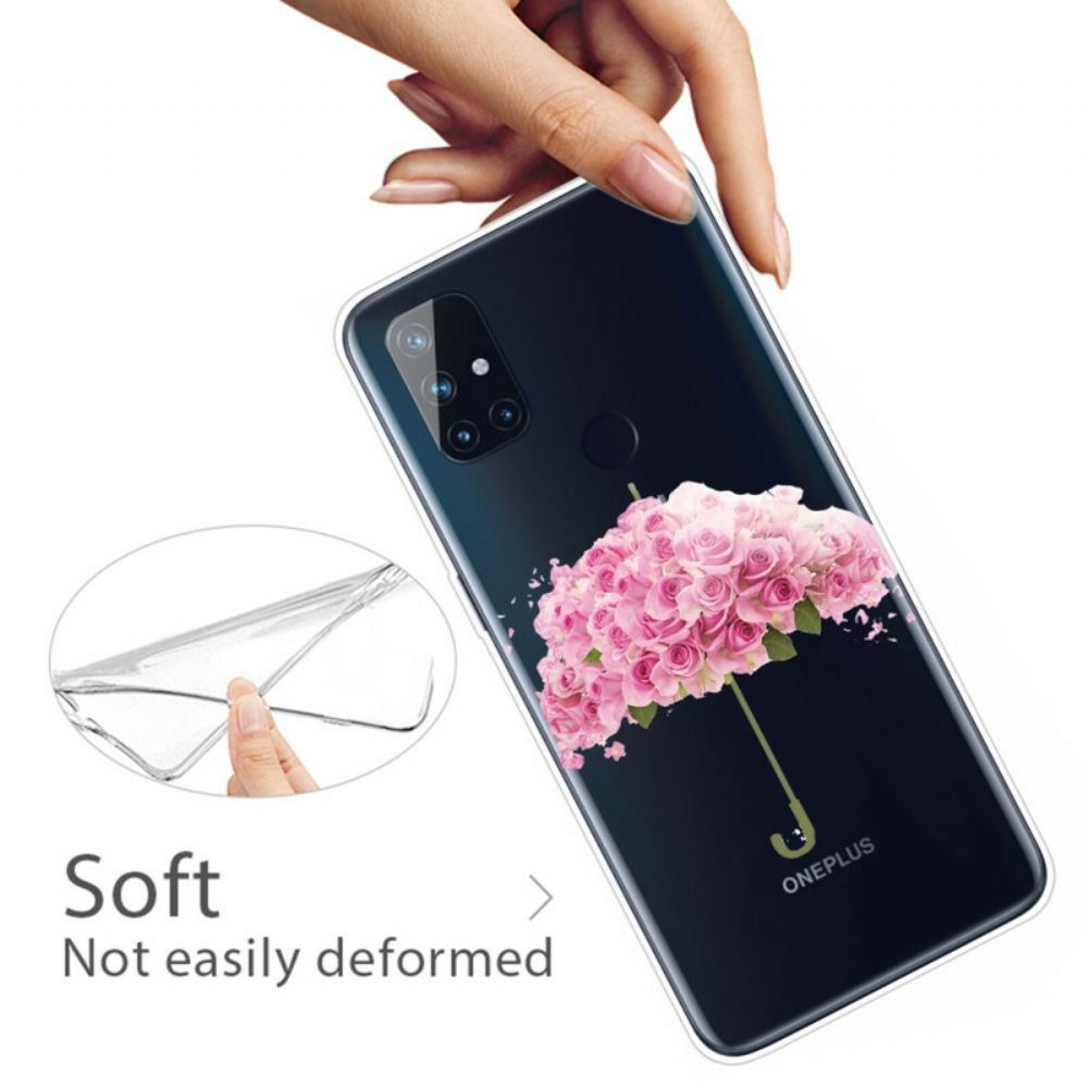 Kryt Na OnePlus Nord N10 Růžový Deštník