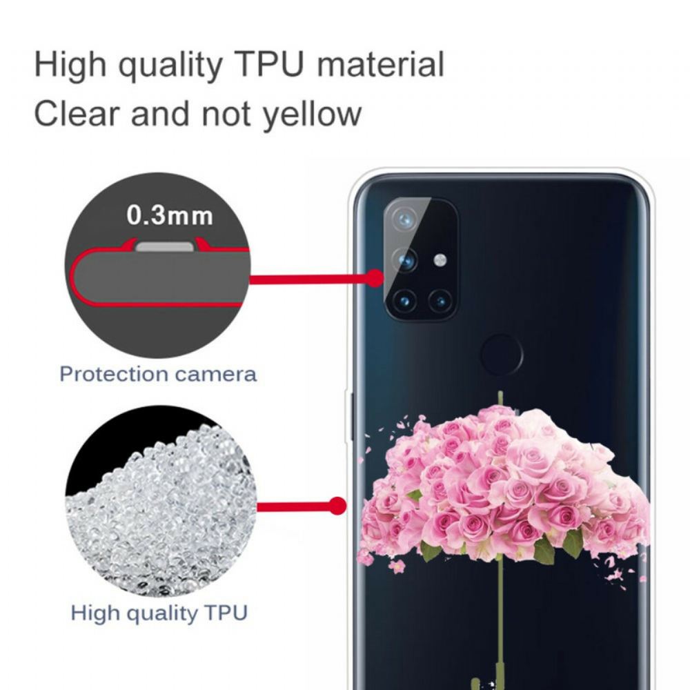 Kryt Na OnePlus Nord N10 Růžový Deštník