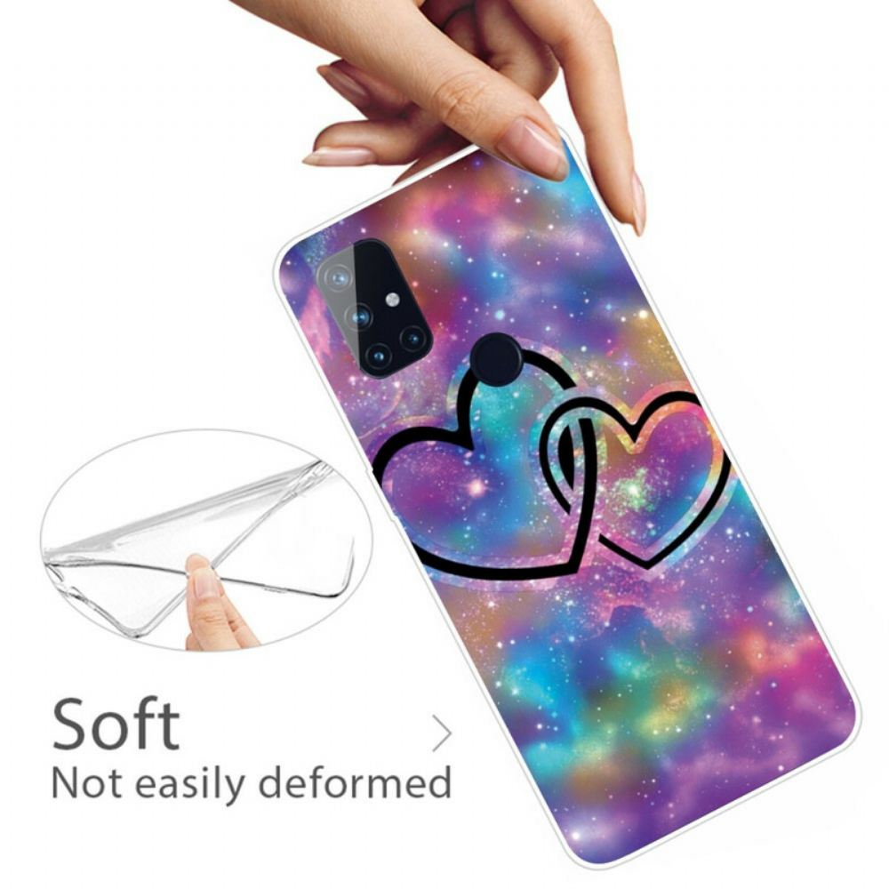 Kryt Na OnePlus Nord N10 Spoutaná Srdce