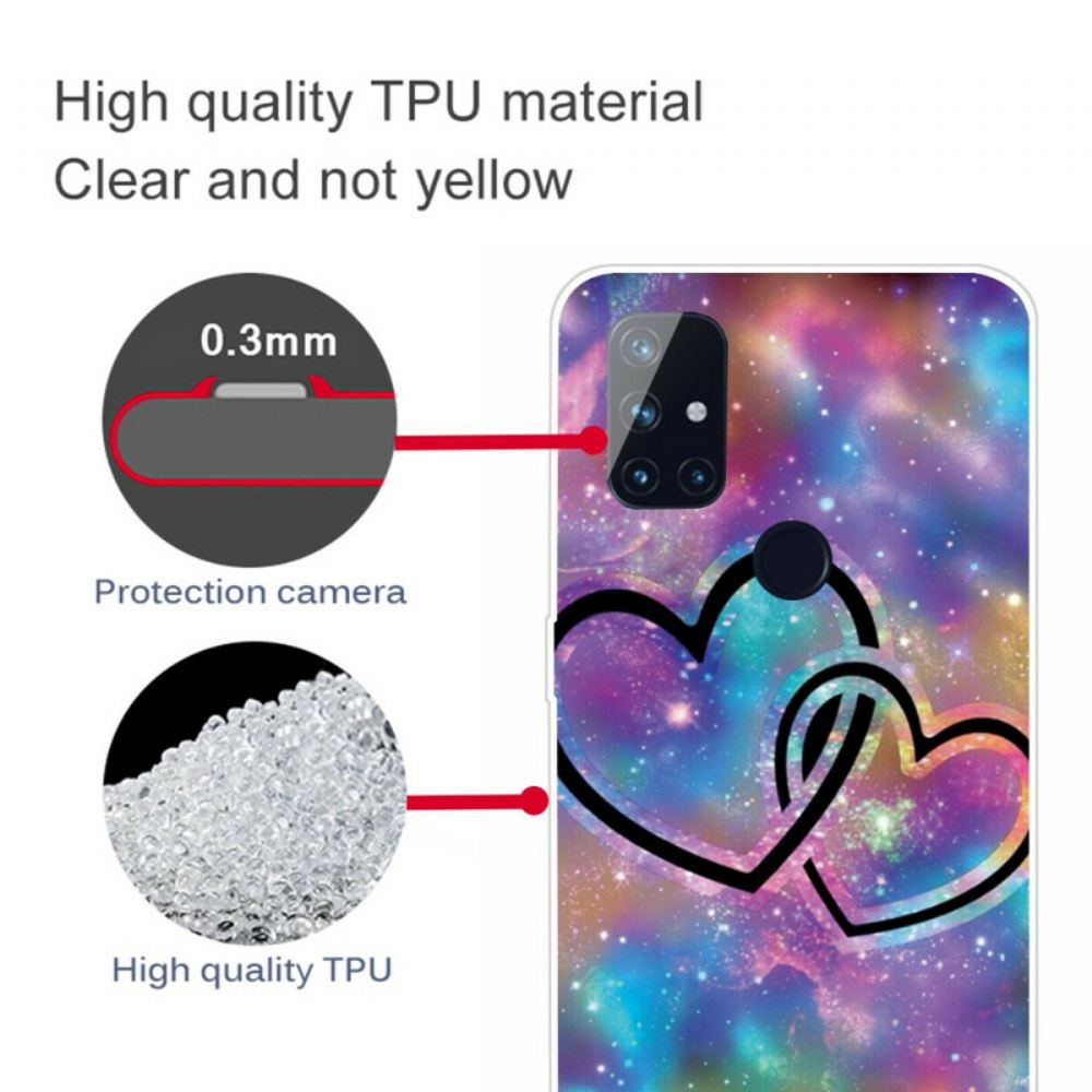 Kryt Na OnePlus Nord N10 Spoutaná Srdce
