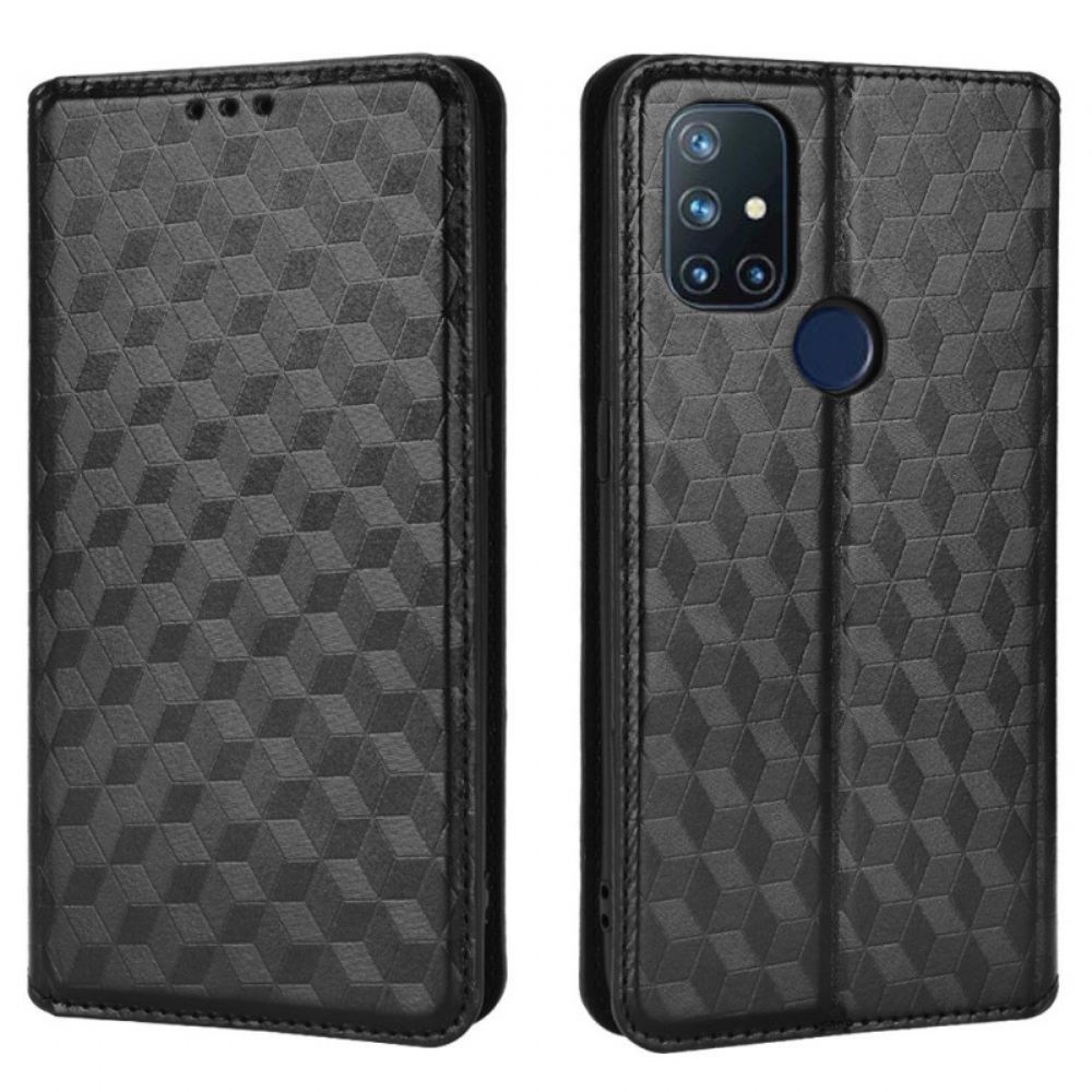 Kryty Na Mobil Na OnePlus Nord N10 Flipové Pouzdro Efekt Diamantové Kůže