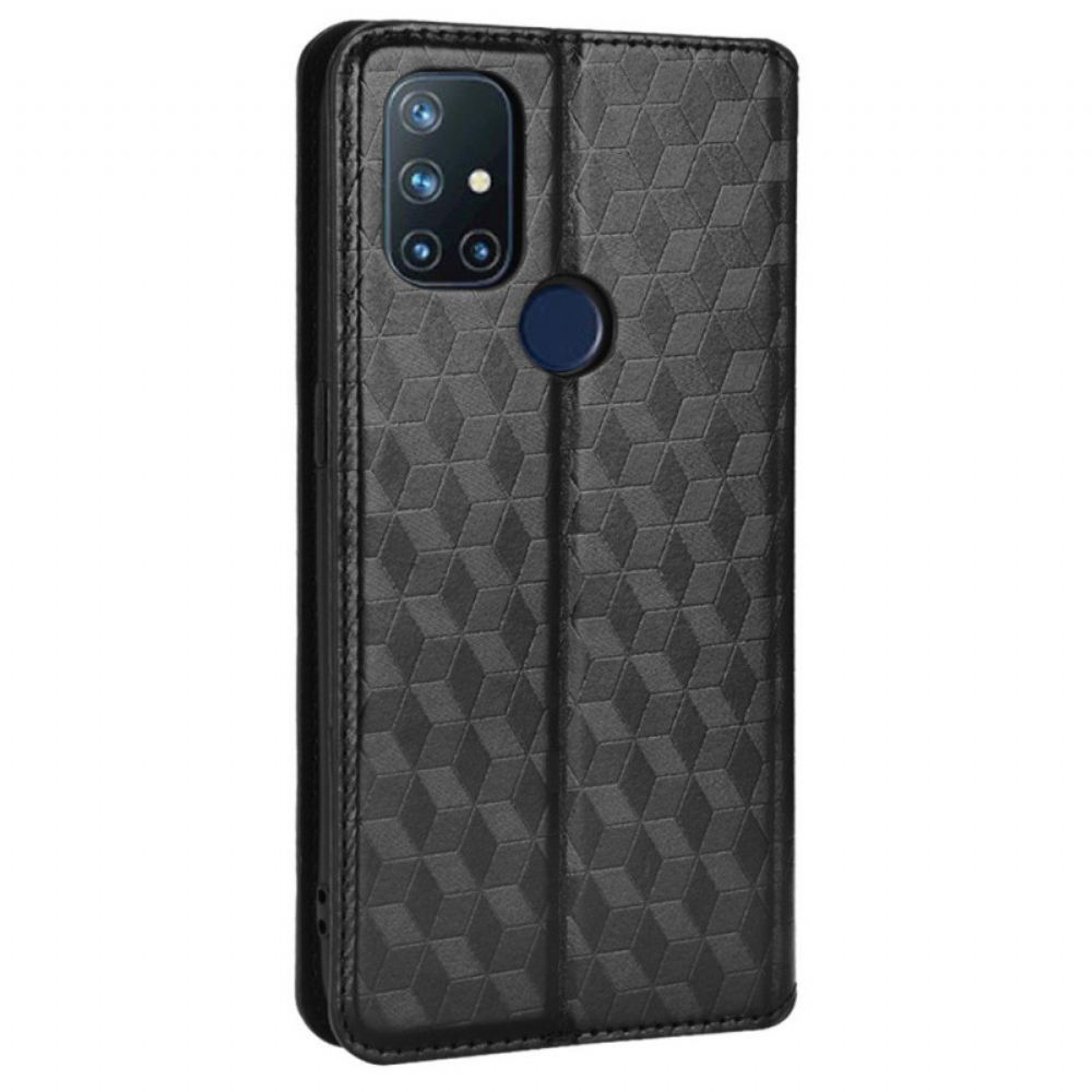 Kryty Na Mobil Na OnePlus Nord N10 Flipové Pouzdro Efekt Diamantové Kůže