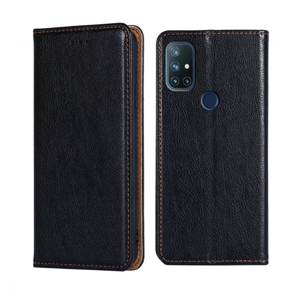 Kryty Na Mobil Na OnePlus Nord N10 Flipové Pouzdro Styl Jemné Kůže