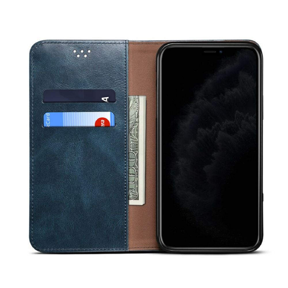 Kryty Na Mobil Na OnePlus Nord N10 Flipové Pouzdro Voskovaná Umělá Kůže