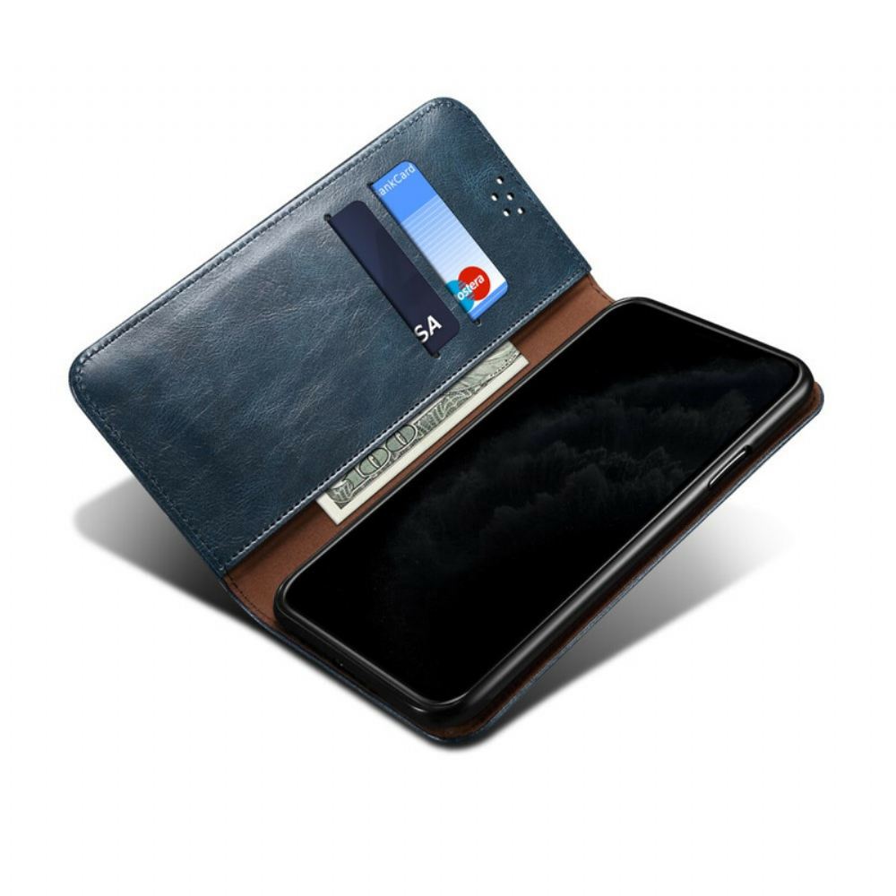 Kryty Na Mobil Na OnePlus Nord N10 Flipové Pouzdro Voskovaná Umělá Kůže