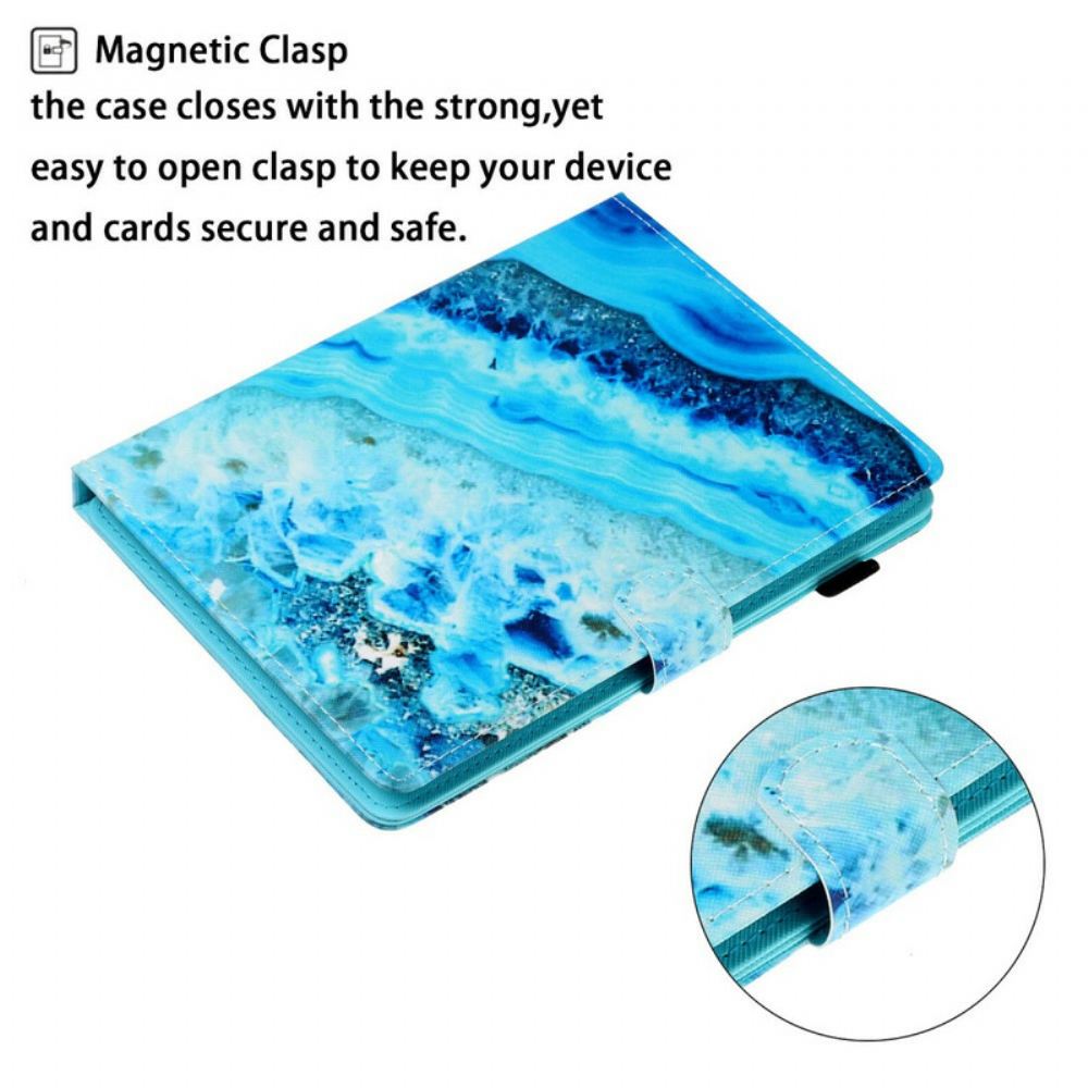 Flipové Pouzdro Na Samsung Galaxy Tab A 8" (2019) Modrý Kámen