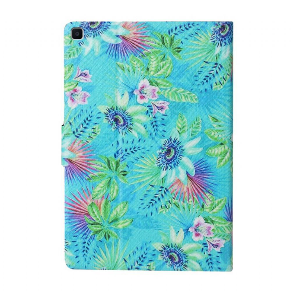 Kožené Pouzdro Na Samsung Galaxy Tab A 8" (2019) Květinový Vesmír