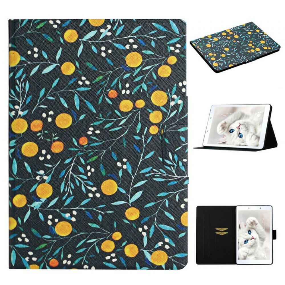Kožené Pouzdro Na Samsung Galaxy Tab A 8" (2019) Sada Květin