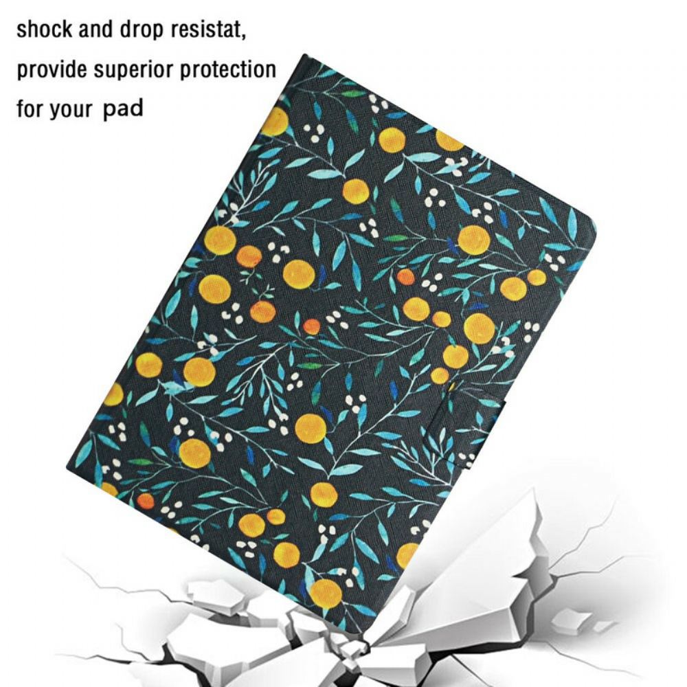 Kožené Pouzdro Na Samsung Galaxy Tab A 8" (2019) Sada Květin