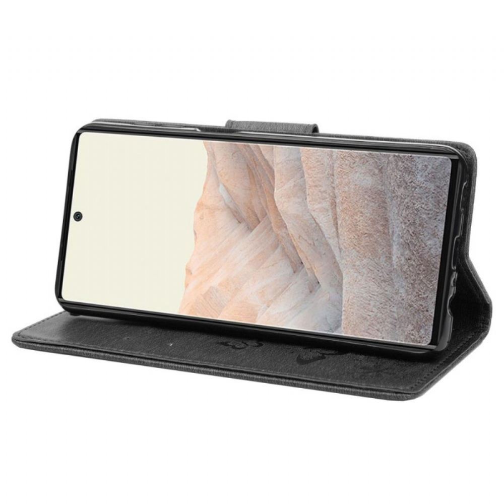 Kožené Pouzdro Na Google Pixel 6A Úžasní Motýli