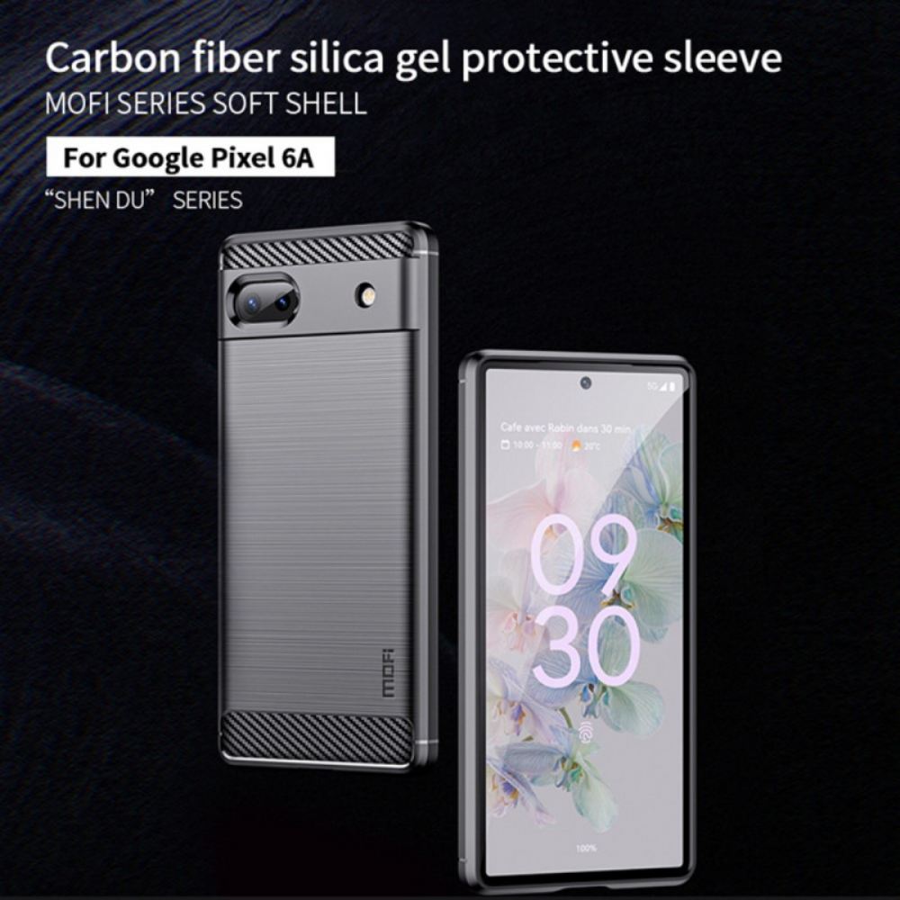 Kryty Na Mobil Na Google Pixel 6A Mofi Kartáčované Uhlíkové Vlákno