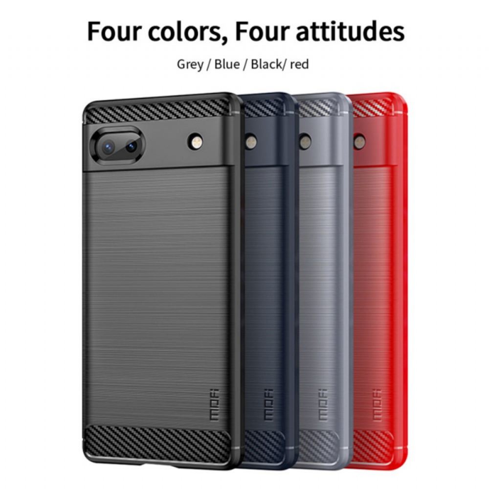 Kryty Na Mobil Na Google Pixel 6A Mofi Kartáčované Uhlíkové Vlákno