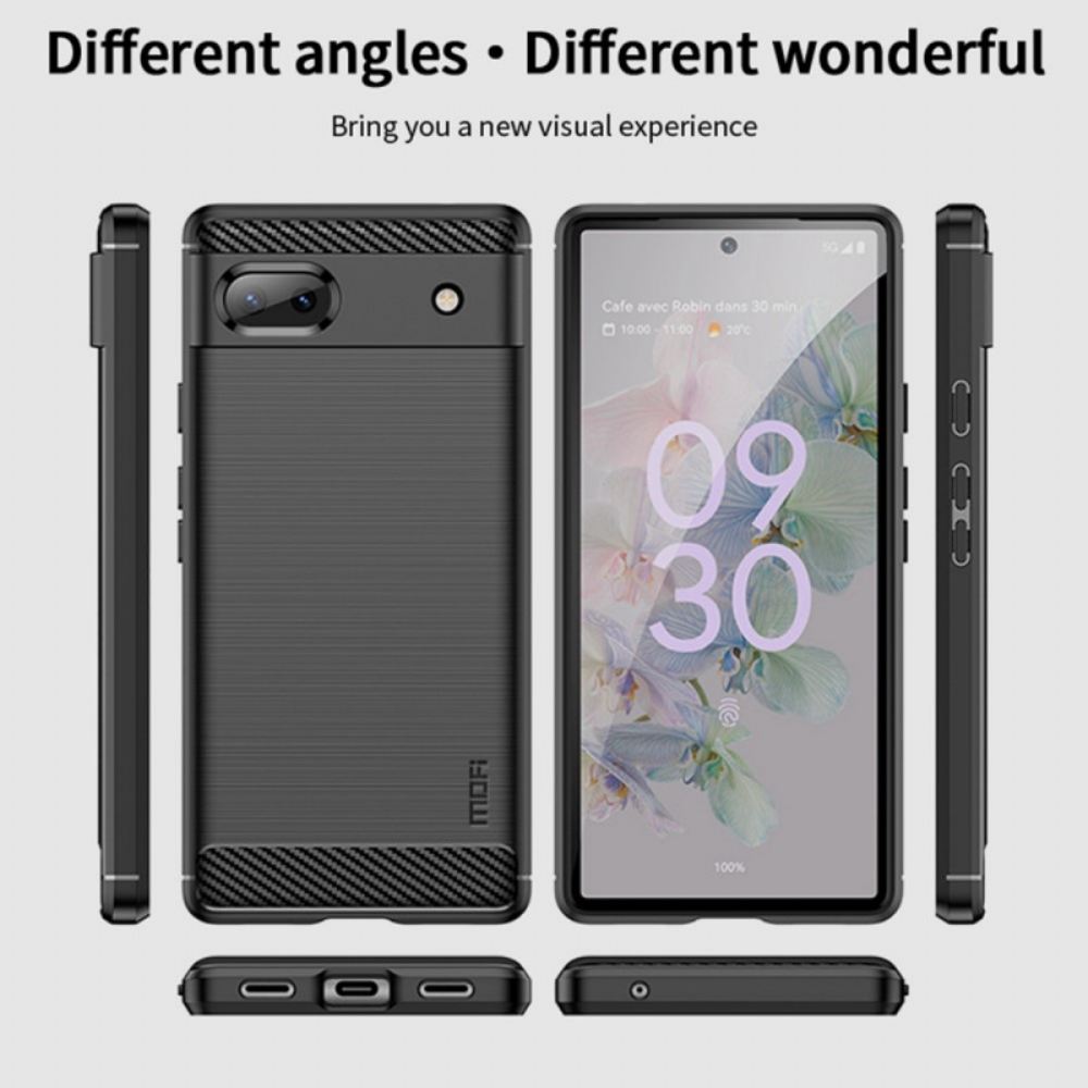 Kryty Na Mobil Na Google Pixel 6A Mofi Kartáčované Uhlíkové Vlákno